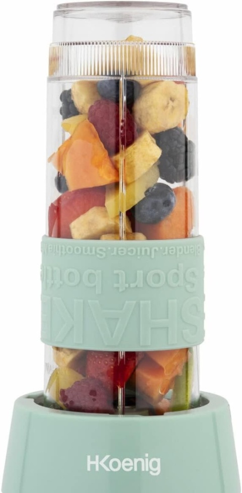 H.Koenig Blender do Smoothie, Pastelowy Zielony, 570 ml