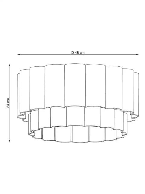 Lampa sufitowa Larson Next 48 cm