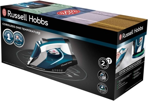 Russell Hobbs Żelazko parowe [2600W, uderzenie pary 210g] Cordless One Temperature bezprzewodowe