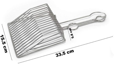 AscerGery Łopatka do czyszczenia kuwety dla kota Metalowa AscerGery Łopatka do czyszczenia kuwety dla kota Metalowa