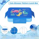 Bento SWOMTEE lunch box 1330 ml z zestawem sztućców z 5 przegródkami