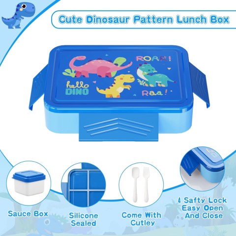 Bento SWOMTEE lunch box 1330 ml z zestawem sztućców z 5 przegródkami Bento SWOMTEE lunch box 1330 ml z zestawem sztućców z 5 przegródkami
