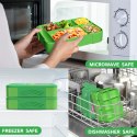 Bento SWOMTEE lunch box 1330 ml z zestawem sztućców z 5 przegródkami Bento SWOMTEE lunch box 1330 ml z zestawem sztućców z 5 przegródkami