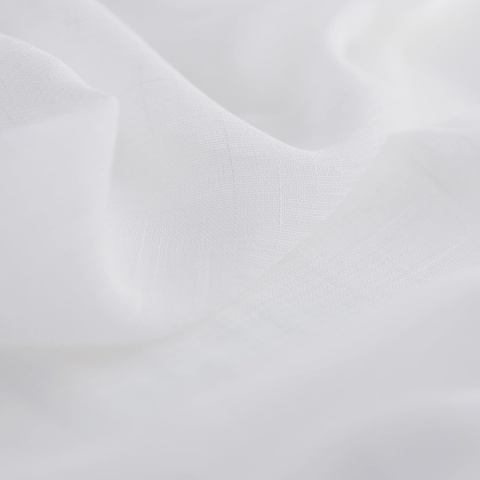 CUCRAF Zasłona woalowa, o wyglądzie lnu, biała 245x140 cm zestaw 2 szt CUCRAF Zasłona woalowa, o wyglądzie lnu, biała 245x140 cm zestaw 2 szt