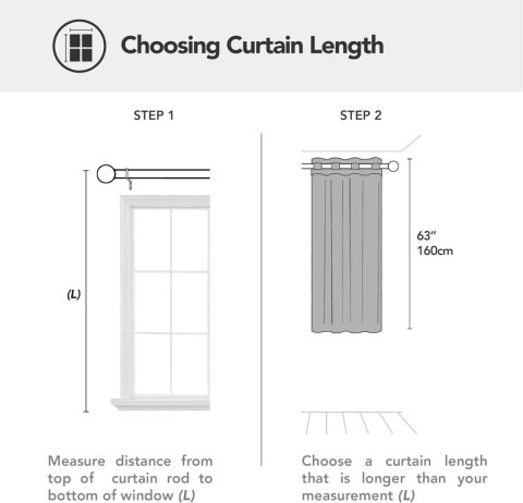 Deconovo zasłona na przelotkach termiczna,175 x 140 cm