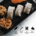 GOLIBER 16-częściowy zestaw do sushi w stylu japońskim dla 4 osob