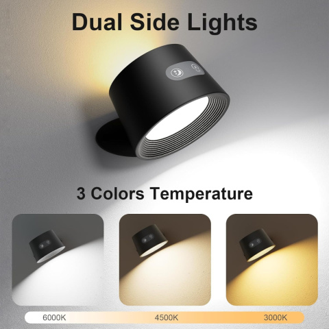 Kinkiety LED YAMYONE Zdalne i dotykowe sterowanie Bezprzewodowa