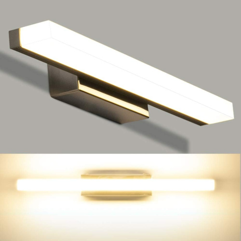 LEDMO Lampa LED do lustra 40 cm 4000 K naturalna biel, kinkiet srebrny LEDMO Lampa LED do lustra 40 cm 4000 K naturalna biel, kinkiet srebrny