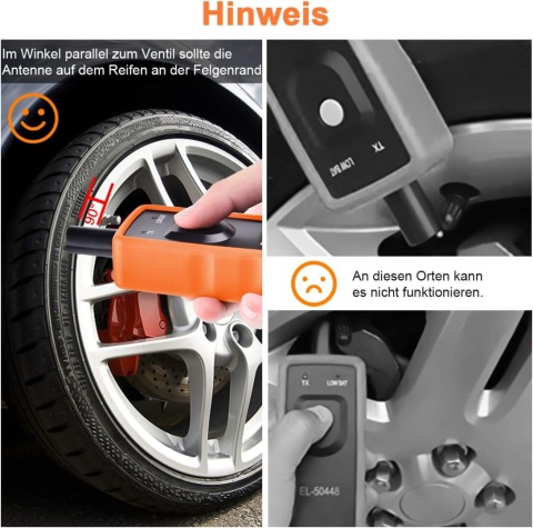 Miavogo RDKS monitor cisnienia 4 x kapturki zestaw aktywator zaworów