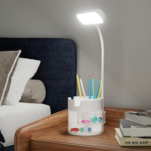 Lampa biurkowa LED, możliwość ściemniania, ładowanie USB, 3 poziomy jasności Lampa biurkowa LED, możliwość ściemniania, ładowanie USB, 3 poziomy jasności