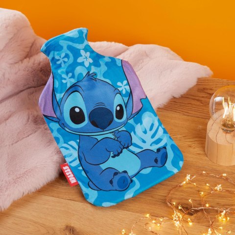 Butelka na gorącą wodę Disney Stitch z polarową osłoną Termofor Butelka na gorącą wodę Disney Stitch z polarową osłoną Termofor