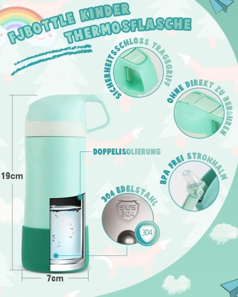 FEIJIAN FJbottle butelka 400 ml, ze stali nierdzewnej nie zawiera BPA FEIJIAN FJbottle butelka 400 ml, ze stali nierdzewnej nie zawiera BPA