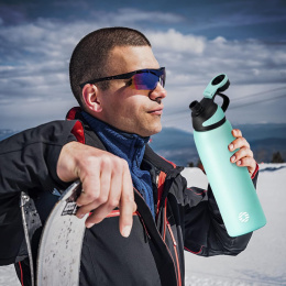 Fjbottle Butelka ze stali nierdzewnej z magnetyczną pokrywką, 1 l