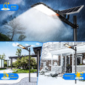 Kingwen Solarna lampa uliczna LED 600 W, z pilotem zdalnego sterowania