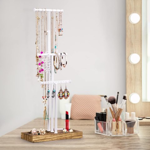 Love-KANKEI Stojak na biżuterię z regulowaną wysokością 68 cm Love-KANKEI Stojak na biżuterię z regulowaną wysokością 68 cm