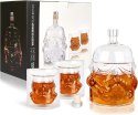 JUSSES karafka do whisky, butelka (750 ml) i 2 szklanki 150 ml