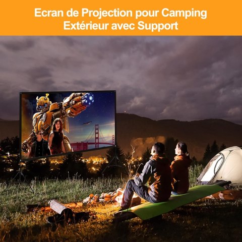 VISULAPEX 100-calowy ekran projektora, składany ekran 4K HD 16:9 torba VISULAPEX 100-calowy ekran projektora, składany ekran 4K HD 16:9 torba