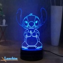 Lampa Stitch 3D Manga LED lampka nocna, Stitch 16 kolorów 3D