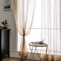 MIULEE 2 panele Pure Color Sheer Eleganckie 140 x 215 cm, 2 szt zaslon