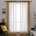 MIULEE 2 panele Pure Color Sheer Eleganckie 140 x 215 cm, 2 szt zaslon