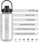Olerd Butelka na wodę 1,8 l z uchwytem ze zdejmowanym sitkiem, bez BPA