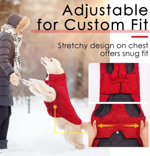 ThinkPet płaszcz dla psa XL, wodoodporny, wiatroszczelny, dwustronny