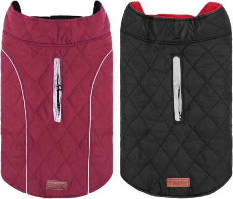 ThinkPet płaszcz dla psa XL, wodoodporny, wiatroszczelny, dwustronny