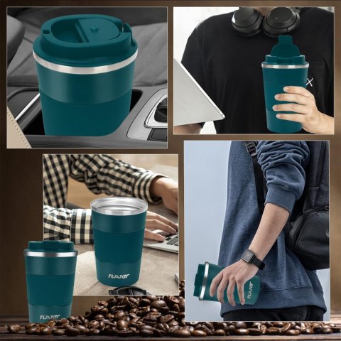 Tlater 380 ml kubek na wynos, kubek termiczny z pokrywką Tlater 380 ml kubek na wynos, kubek termiczny z pokrywką
