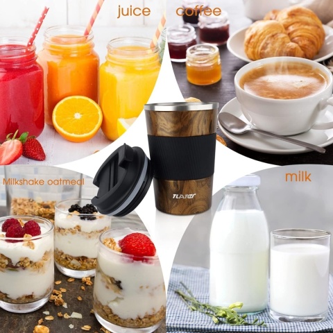 Tlater 380 ml kubek na wynos, kubek termiczny z pokrywką Tlater 380 ml kubek na wynos, kubek termiczny z pokrywką