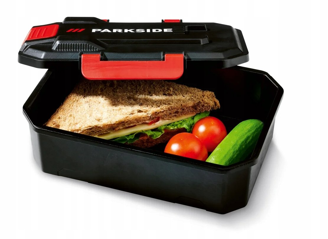 PARKSIDE PUDEŁKO ŚNIADANIOWE Lunchbox Wygląd Akumulatora 19 x 13.5 x 7 cm Pojemność 900 ml